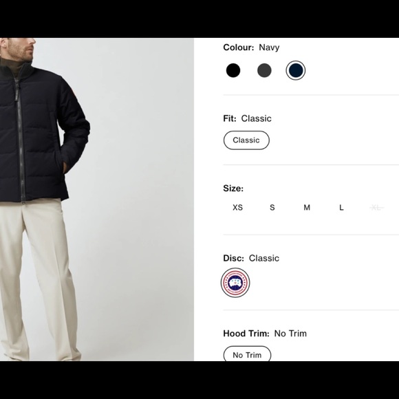 Authentic Canada Goose Navy Woolford Puffer Jacket, XL - Picture 2 of 15